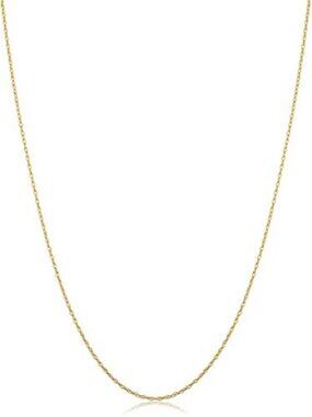 🆕 14k Yellow Gold Rope Chain Pendant Necklace (0.7 mm, 0.9 mm, 1 mm, 1.3 mm, or